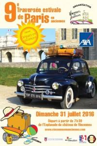 « Vincennes en Anciennes » organise sa 9e Traversée de Paris estivale avec des voitures de collection le 31 juillet voitures
