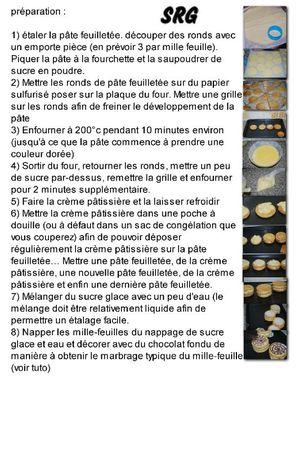 Recette mille feuille rond Recette mille feuille rond