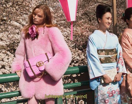 Ambiance nippone dans la prochaine campagne hivernale Gucci...