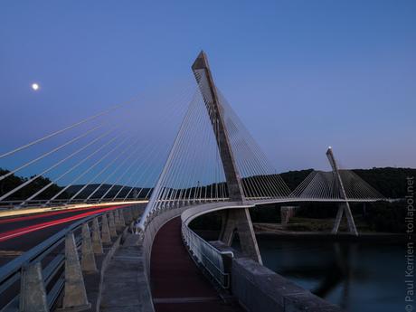 crépuscule sur le pont de Térénez (6 photos)