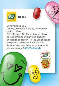 Twitter Concours Tic Tac Emoticônes