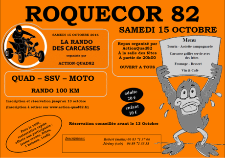Rando des carcasses à Roquecor (82), Quad, SSV, Moto d' Action-Quad82 le 15 octobre 2016