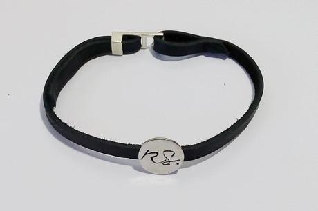 bracelet personnalisé en or blanc pour homme