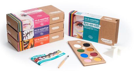 maquillage bio halloween Kit maquillage 3 couleurs sorcière & zombie BIO Namaki Cosmetics © Halloween