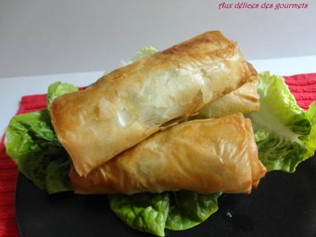 BOUREK AU THON , RIZ ET OLIVES BOUREK AU THON , RIZ ET OLIVES