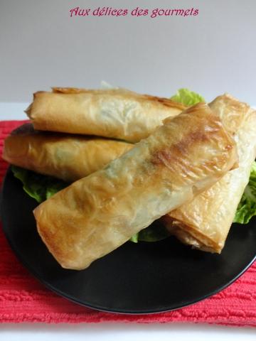 BOUREK AU THON , RIZ ET OLIVES BOUREK AU THON , RIZ ET OLIVES