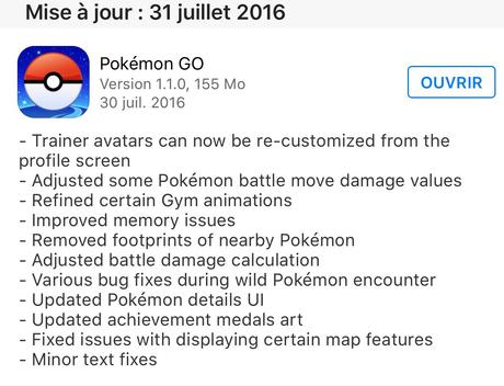 Pokémon Go : Niantic lance une mise à jour sur IOS et ANDROID ! Pokémon Go : Niantic lance une mise à jour sur IOS et ANDROID !