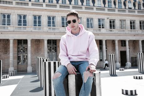 look sweat rose homme