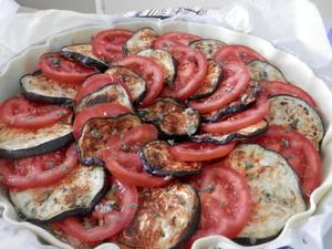 Quiche Aubergine/Tomates/ Feta au Thon