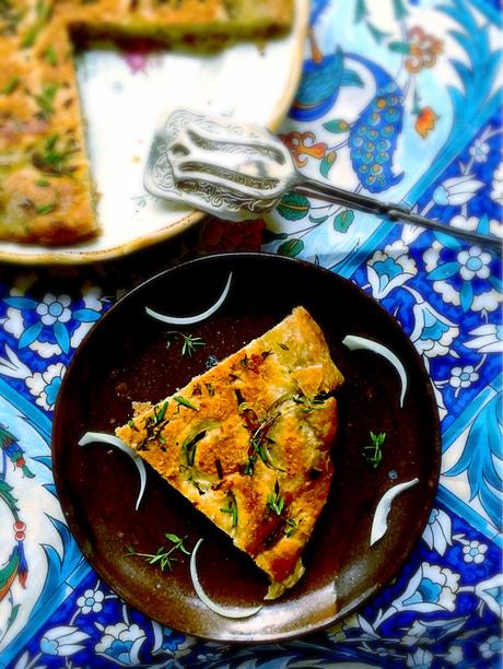 “Gamme”, le flatbread mauricien cuit à la poêle et à la vapeur aux herbes fraîches, oignons et fromage ! Une recette de famille, celle de mon grand-père ! Gamme