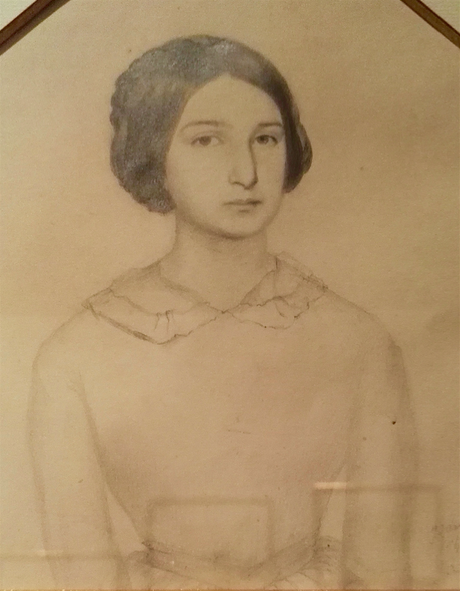Adèle dessinée par sa mère en 1843 (maison de Victor Hugo)