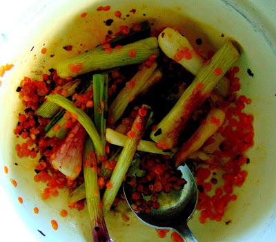 Masala d'oignons verts Masala d'oignons verts