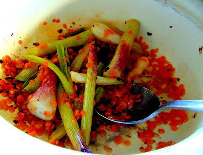 Masala d'oignons verts Masala d'oignons verts