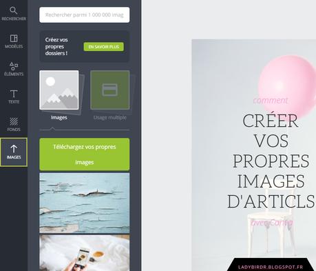 Créer des images pour vos articles avec Canva