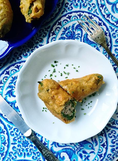 Beignets de piments cari {Padrón }farcis au thon et au chouchou, une spécialité mauricienne très savoureuse idéale pour l’apéro! Beignets de piments cari {Padrón }farcis au thon et au chouchou, une spécialité mauricienne très savoureuse idéale pour l’apéro!