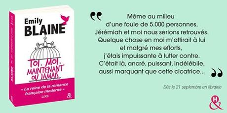 A vos agendas : Retrouvez l'intégrale de Toi moi maintenant ou jamais d'Emily Blaine en septembre A vos agendas : Retrouvez l'intégrale de Toi moi maintenant ou jamais d'Emily Blaine en septembre
