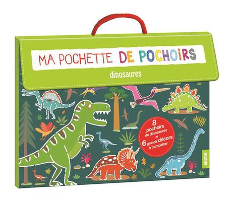 Ma pochette de pochoirs dinosaures - JS Deheeger 