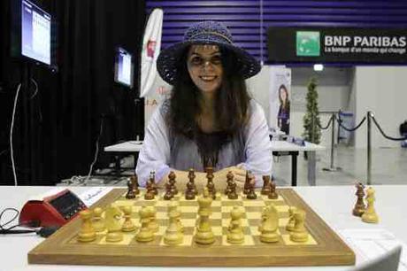 La charismatique double championne de France d'échecs Nino Maisuradze va-t-elle nous faire le coup du chapeau à Agen en allant chercher un 3ème titre ? - Photo © Chess & Strategy
