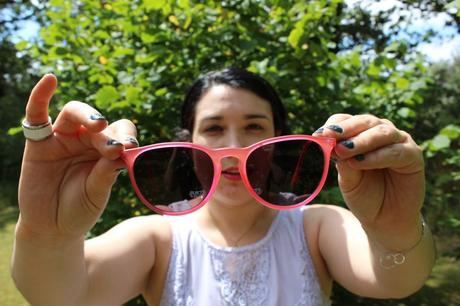 blog mode nantes lunettes roses ray ban