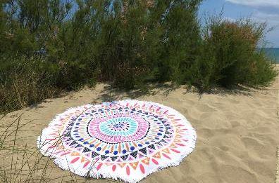 Envie #214 : M’offrir une serviette de plage ronde ! serviette de plage ronde indien