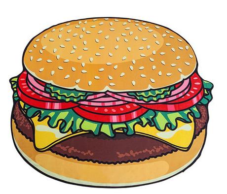 Envie #214 : M’offrir une serviette de plage ronde ! serviette-de-plage-ronde-hamburger