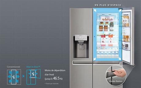 Découvrez les atouts du nouveau réfrigérateur américain LG Door-in-Door système Door-in-Door LG réfrigérateur