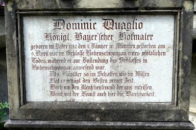 La tombe de Domencio Quaglio au vieux cimetière de Füssen