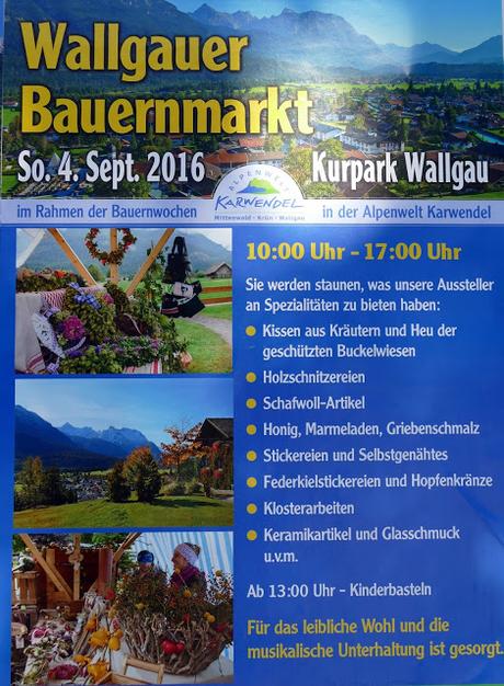Désalpe et marché paysan en septembre à Mittenwald, Krün et Wallgau