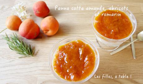 Panna cotta amande, compotée d’abricots au romarin Panna cotta amande, compotée d’abricots au romarin