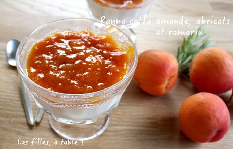 Panna cotta amande, compotée d’abricots au romarin Panna cotta amande, compotée d’abricots au romarin