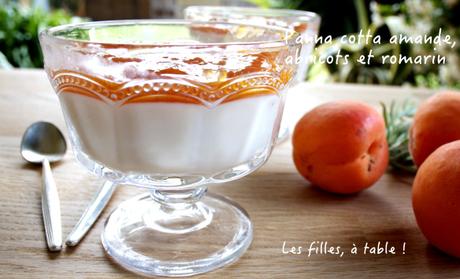 Panna cotta amande, compotée d’abricots au romarin Panna cotta amande, compotée d’abricots au romarin