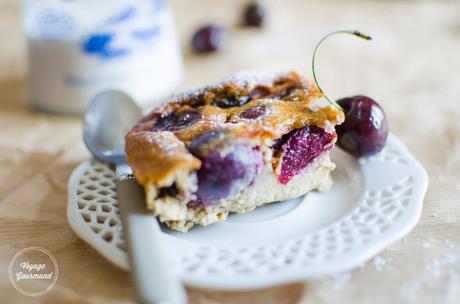 Clafoutis aux cerises, sucre de bouleau et lait d’amande (IG très bas) Clafoutis aux cerises et au lait d'amande
