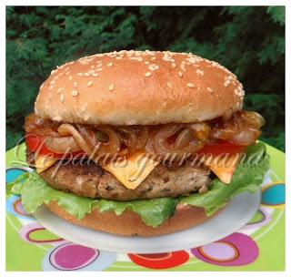 Burger porc et basilic Burger porc et basilic