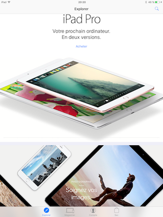 Nouvelle version d’Apple Store pour iOS Nouvelle version d’Apple Store pour iOS