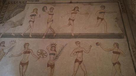 Mon splendide voyage en Sicile ! Villa romana de Casale, le bikini antique