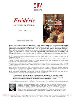 Frédéric, le roman de Chopin