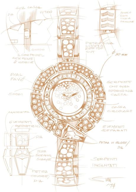 SERPENTI de Bulgari, l’éternelle renaissance. 02.SERPENTI_IMAGES_RGB_SERPENTI INCANTATI_SKETCH SP INCANTATI (1)