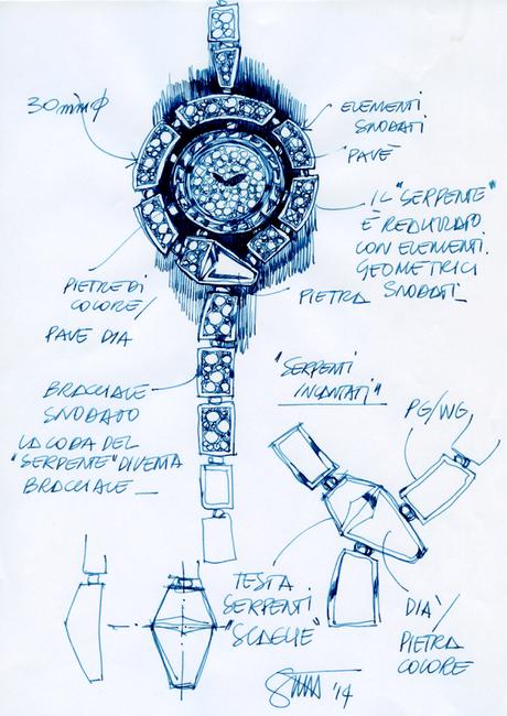 SERPENTI de Bulgari, l’éternelle renaissance. 02.SERPENTI_IMAGES_CMYK_SERPENTI INCANTATI_SKETCH SP INCANTATI (6)