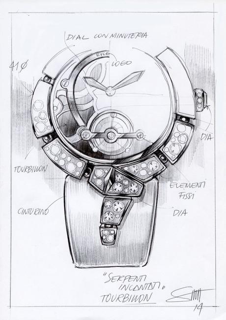 SERPENTI de Bulgari, l’éternelle renaissance. 02.SERPENTI_IMAGES_RGB_SERPENTI INCANTATI_SKETCH SP INCANTATI TB SK (2)