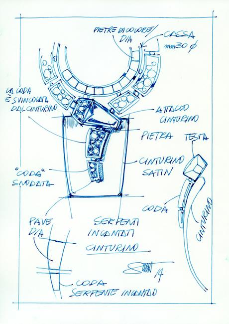 SERPENTI de Bulgari, l’éternelle renaissance. 02.SERPENTI_IMAGES_CMYK_SERPENTI INCANTATI_SKETCH SP INCANTATI (7)