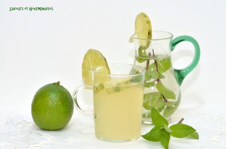 Soda San Pellegrino au citron et menthe. Soda San Pellegrino au citron et menthe.