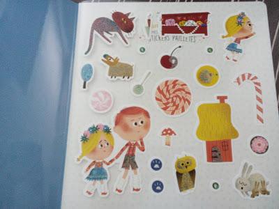 ♥ Mes contes préférés en stickers pailletés : Boucle d'or et les trois ours - Le Petit Chaperon rouge - Les trois petits cochons - Hansel et Gretel ♥ ♥ ♥
