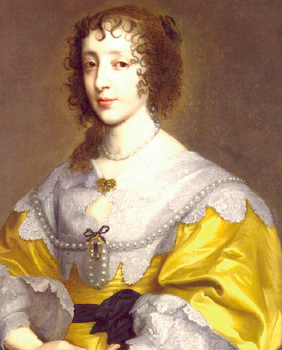 Henriette de France, soeur de Louis XIII, à la nouvelle mode