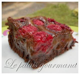 Brownies au chocolat noir et framboises Brownies au chocolat noir et framboises