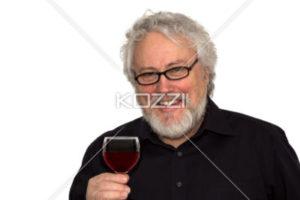 image man drinking red wine