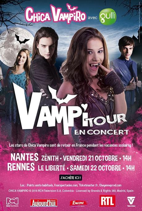 VAMPITOUR - Les stars de Chica Vampiro sont de retour en France pendant les prochaines vacances scolaires VAMPITOUR - Les stars de Chica Vampiro sont de retour en France pendant les prochaines vacances scolaires