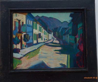 Kandinsky, Murnau, la place du marché avec montagnes, 1908