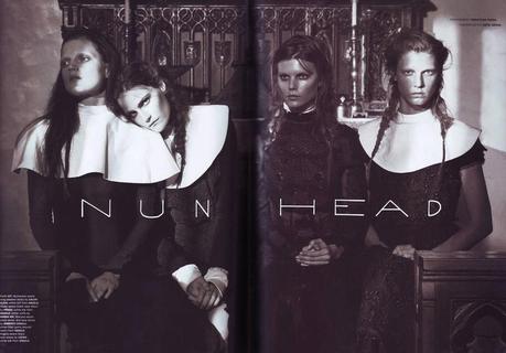 #ThrowBackFashion Nun Head by Sebastian Faena for Pop Magazine Fall/Winter 2008 #ThrowBackFashion Nun Head by Sebastian Faena for Pop Magazine Fall/Winter 2008