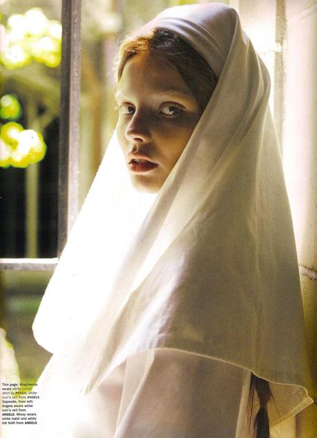 #ThrowBackFashion Nun Head by Sebastian Faena for Pop Magazine Fall/Winter 2008 #ThrowBackFashion Nun Head by Sebastian Faena for Pop Magazine Fall/Winter 2008