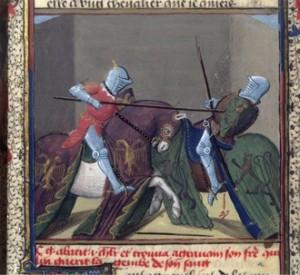 Combat de Gauvain et d'un chevalier